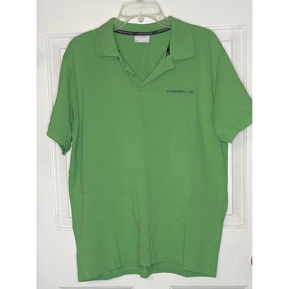 PORSCHE DESIGN SELECTIONS NEW GREEN POLO SHIRT USA SIZE Large EURO SIZE XL EUC